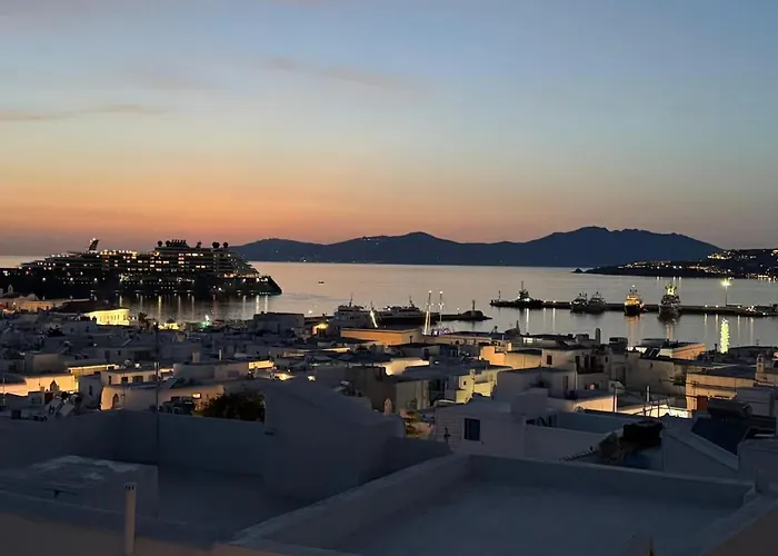 Mykonos 3 Bedroom With Panoramic Sea And Town Views Semesterbostad
