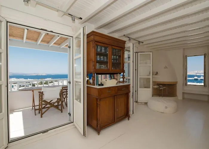 Mykonos 3 Bedroom With Panoramic Sea And Town Views Semesterbostad *