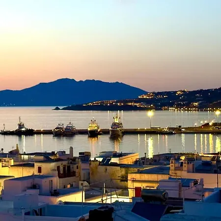 Semesterbostad Mykonos 3 Bedroom With Panoramic Sea And Town Views