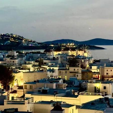 Semesterbostad Mykonos 3 Bedroom With Panoramic Sea And Town Views