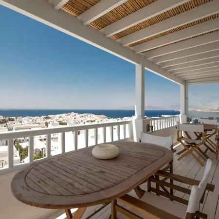 Mykonos 3 Bedroom With Panoramic Sea And Town Views Semesterbostad *